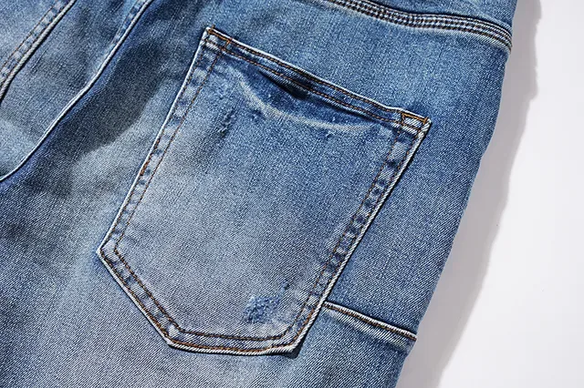 Purple Brand Distressed Medium-Wash Slim-Fit Jeans 8