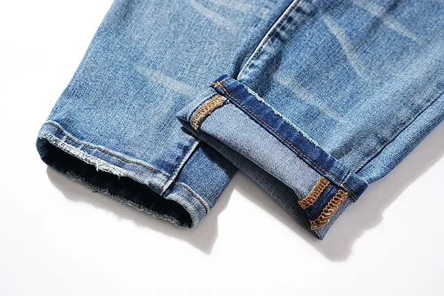 Purple Brand Distressed Medium-Wash Slim-Fit Jeans 9
