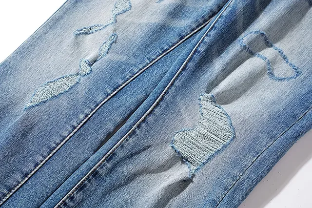 Purple Brand Distressed Medium-Wash Slim-Fit Jeans 10