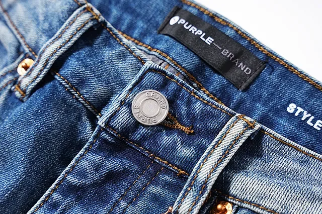 Purple Brand Distressed Medium-Wash Slim-Fit Jeans 13