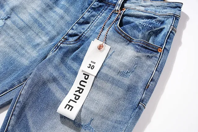 Purple Brand Distressed Medium-Wash Slim-Fit Jeans 15