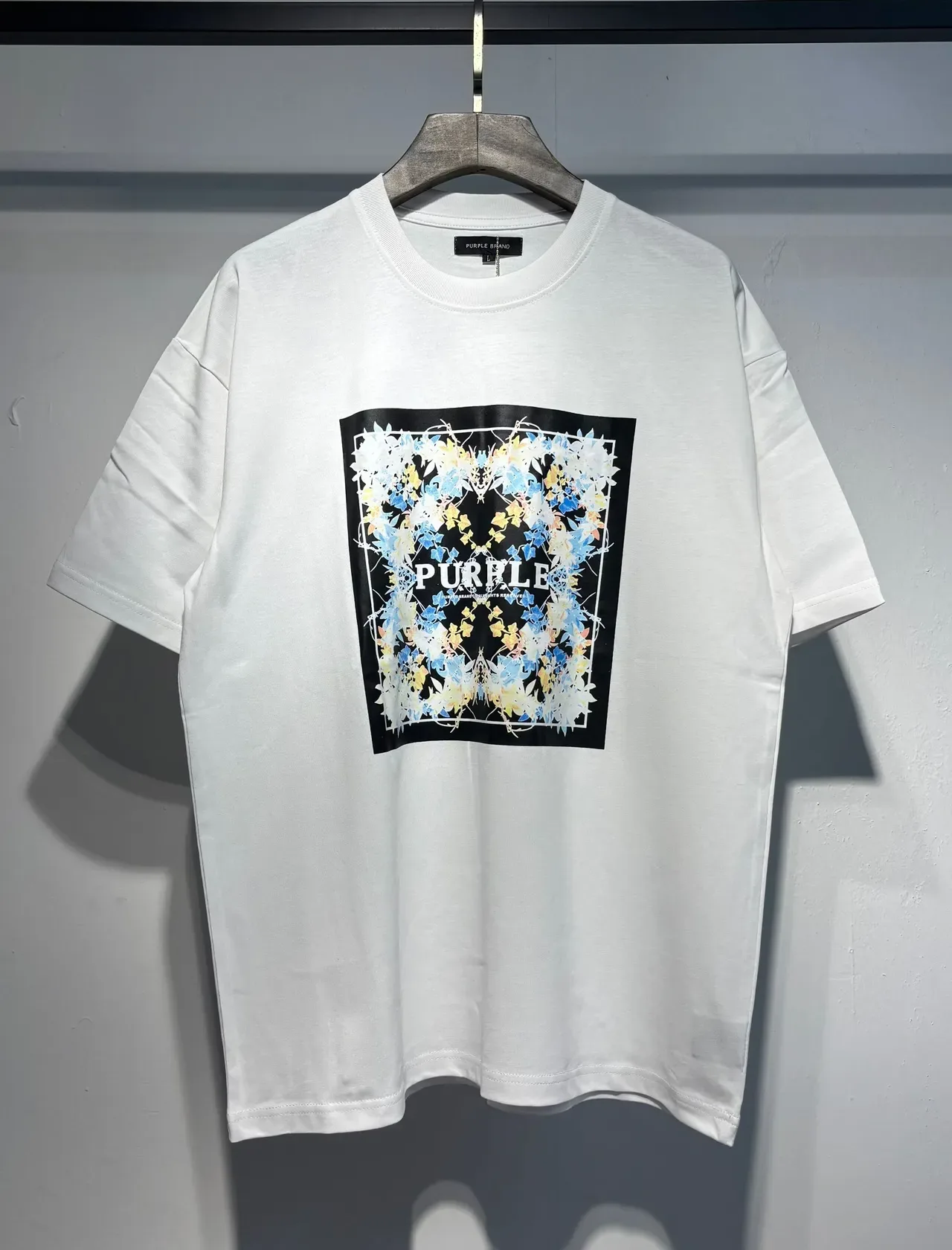 Purple Brand Floral Graphic Oversized T-Shirt 3