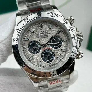 Rolex Cosmograph Daytona Textured Gray Dial Stainless Steel Mechanical Watch