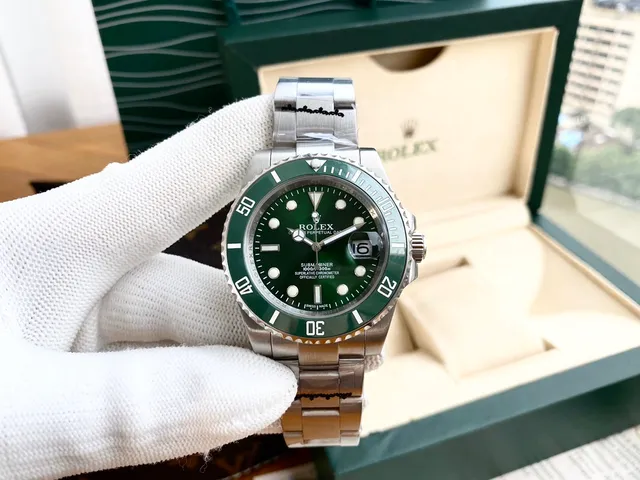 Rolex Submariner Green Dial and Bezel Mechanical Watch 8