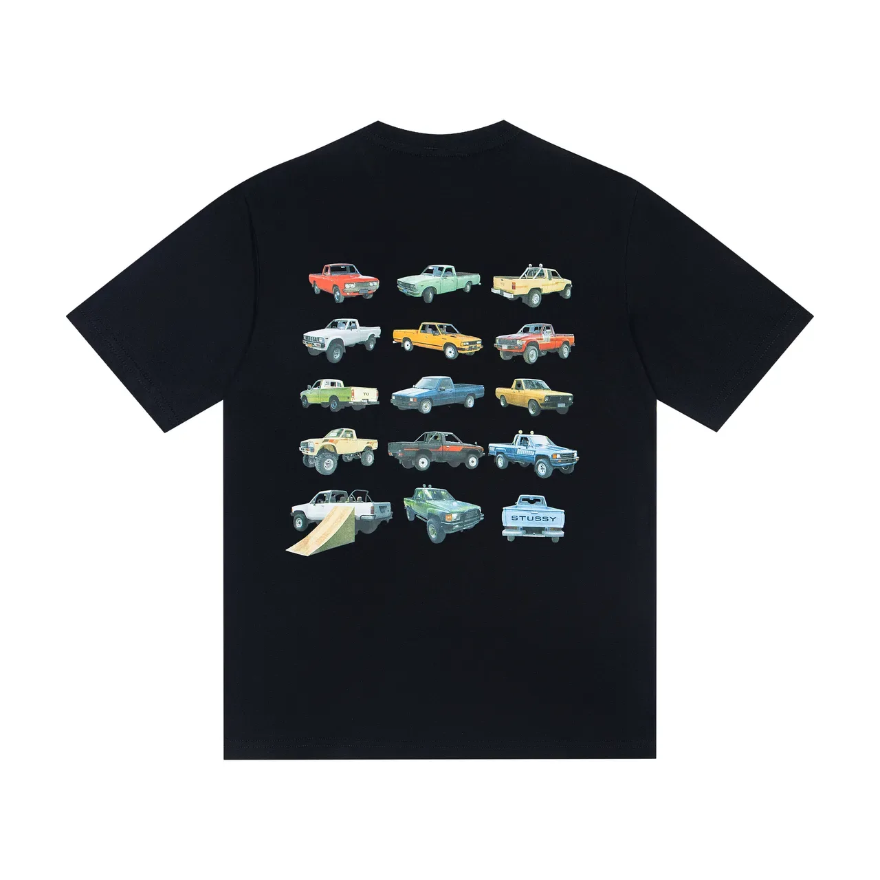 Stussy Truck Graphic Print Crew-Neck T-Shirt 4