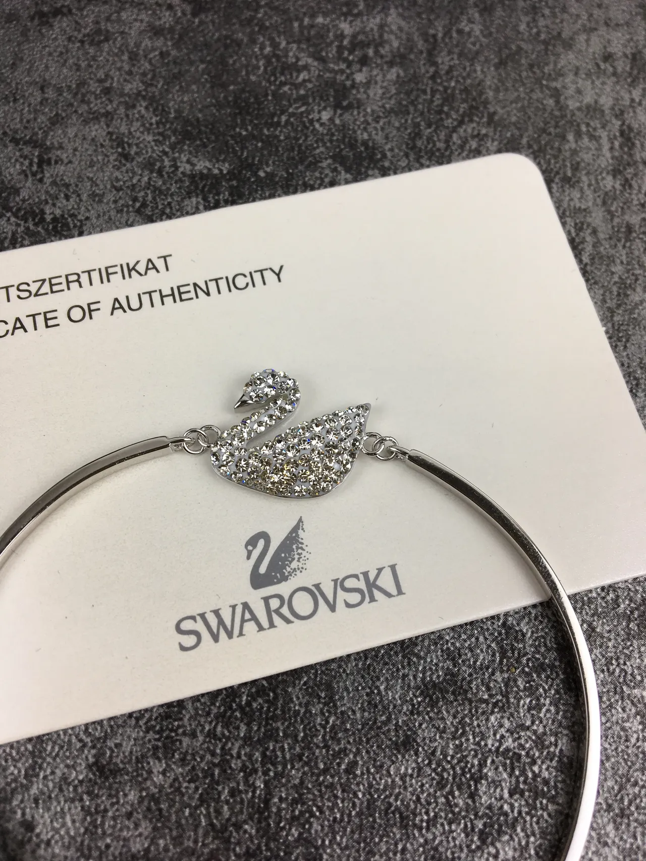 Swarovski Swan Crystal-Encrusted Open Bangle Bracelet 2