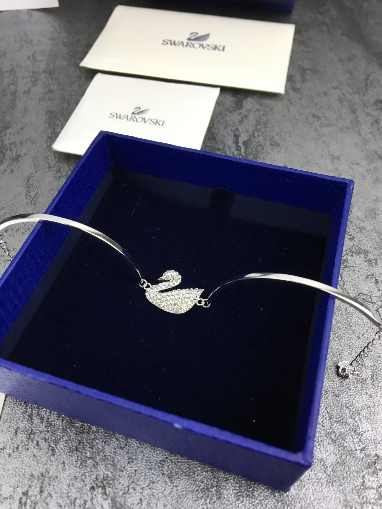 Swarovski Swan Crystal-Encrusted Open Bangle Bracelet 6