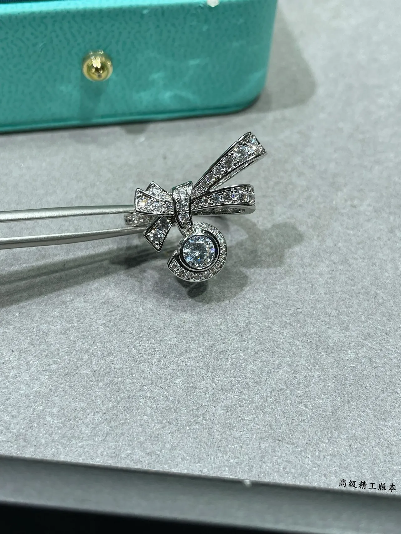 Tiffany & Co. Bow Pavé Diamond Halo Brooch 3