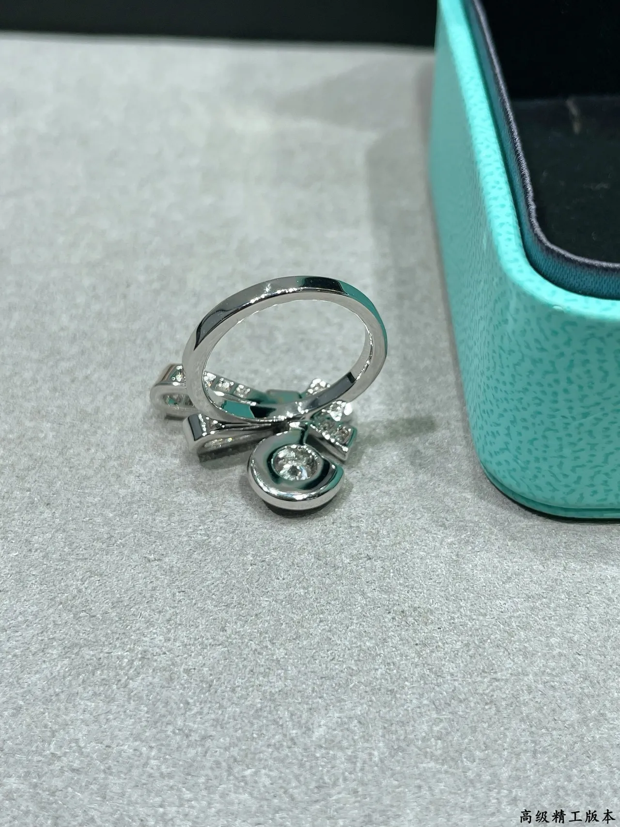 Tiffany & Co. Bow Pavé Diamond Halo Brooch 4