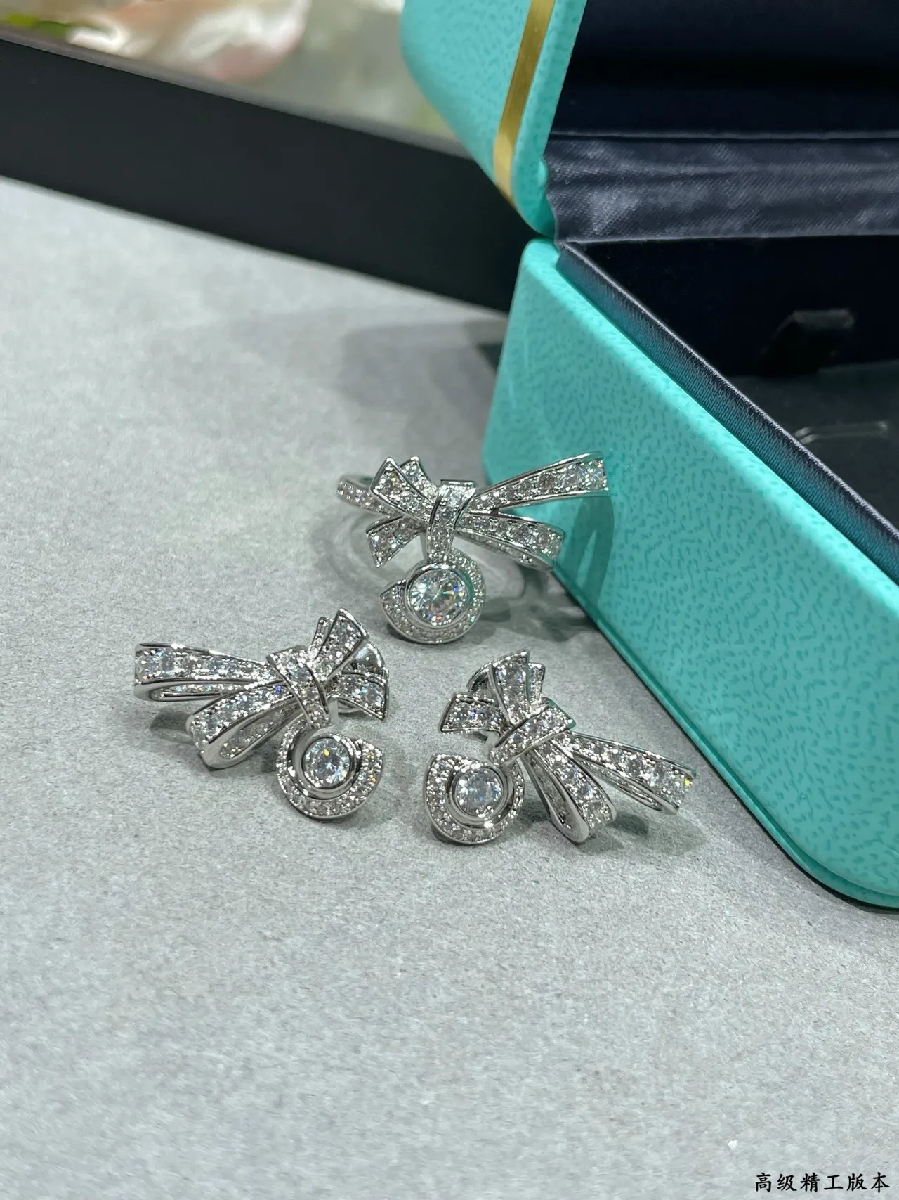 Tiffany & Co. Bow Pavé Diamond Halo Brooch 7