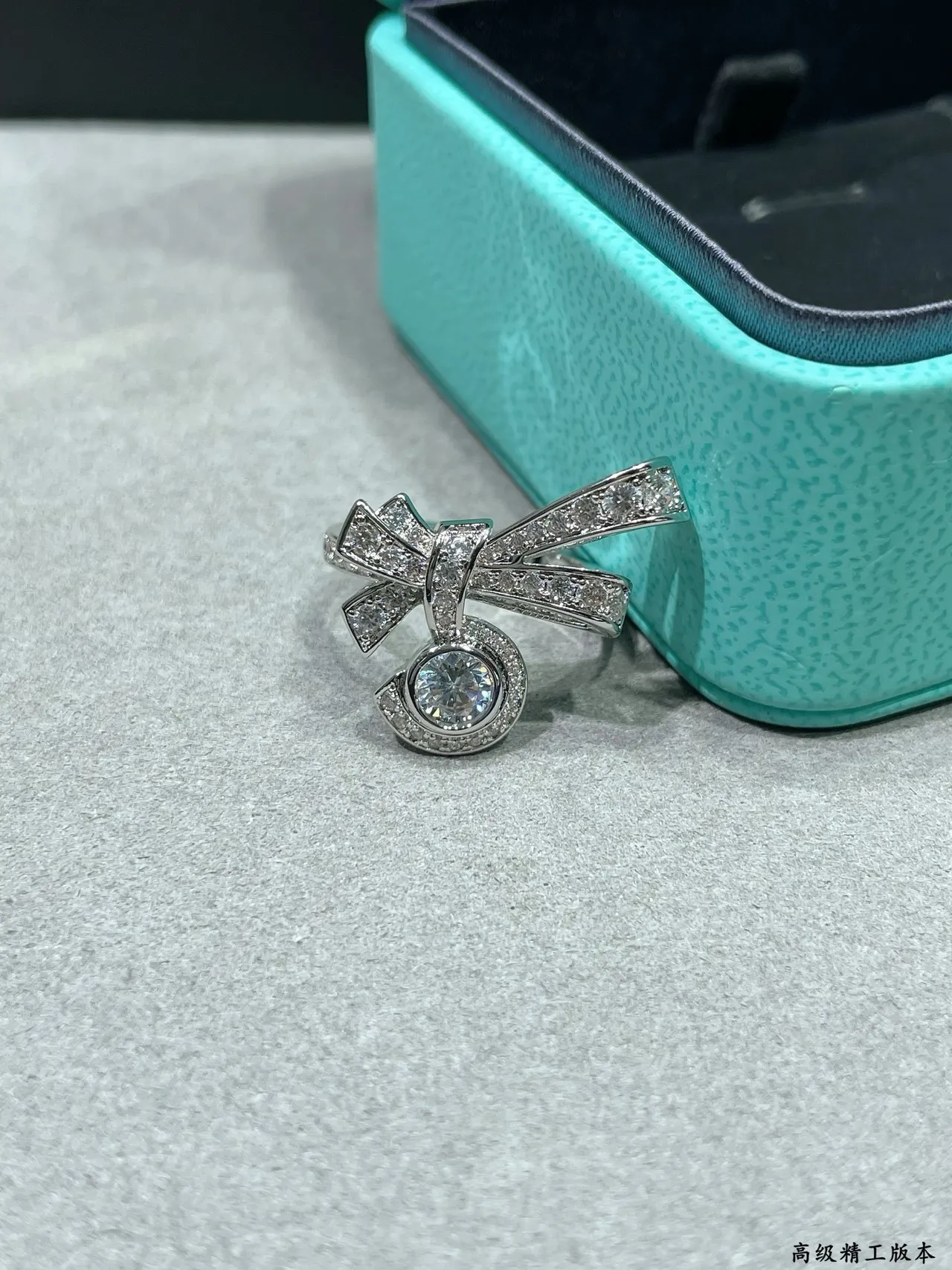 Tiffany & Co. Bow Pavé Diamond Halo Brooch 8