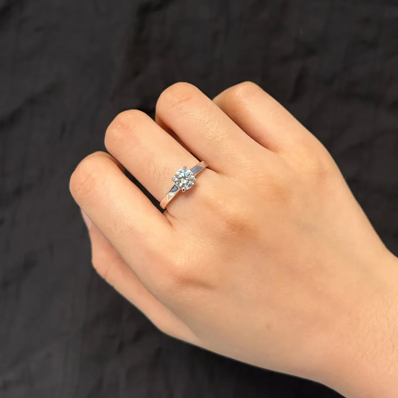 Tiffany & Co. Tiffany Setting Round Brilliant-Cut Solitaire Ring 8