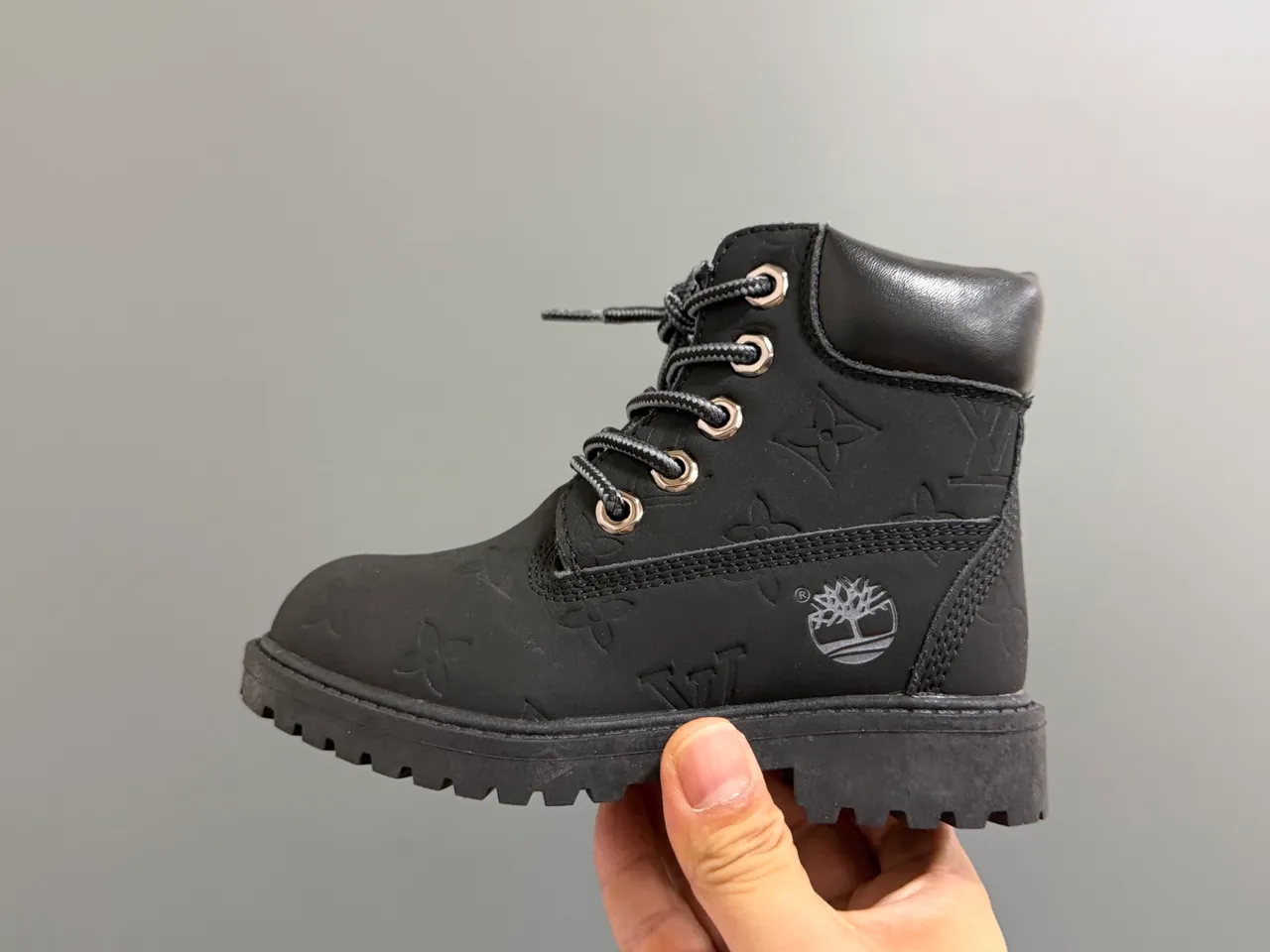 Timberland Premium 6-Inch Mustard Yellow and Brown Kids Work Boots 19