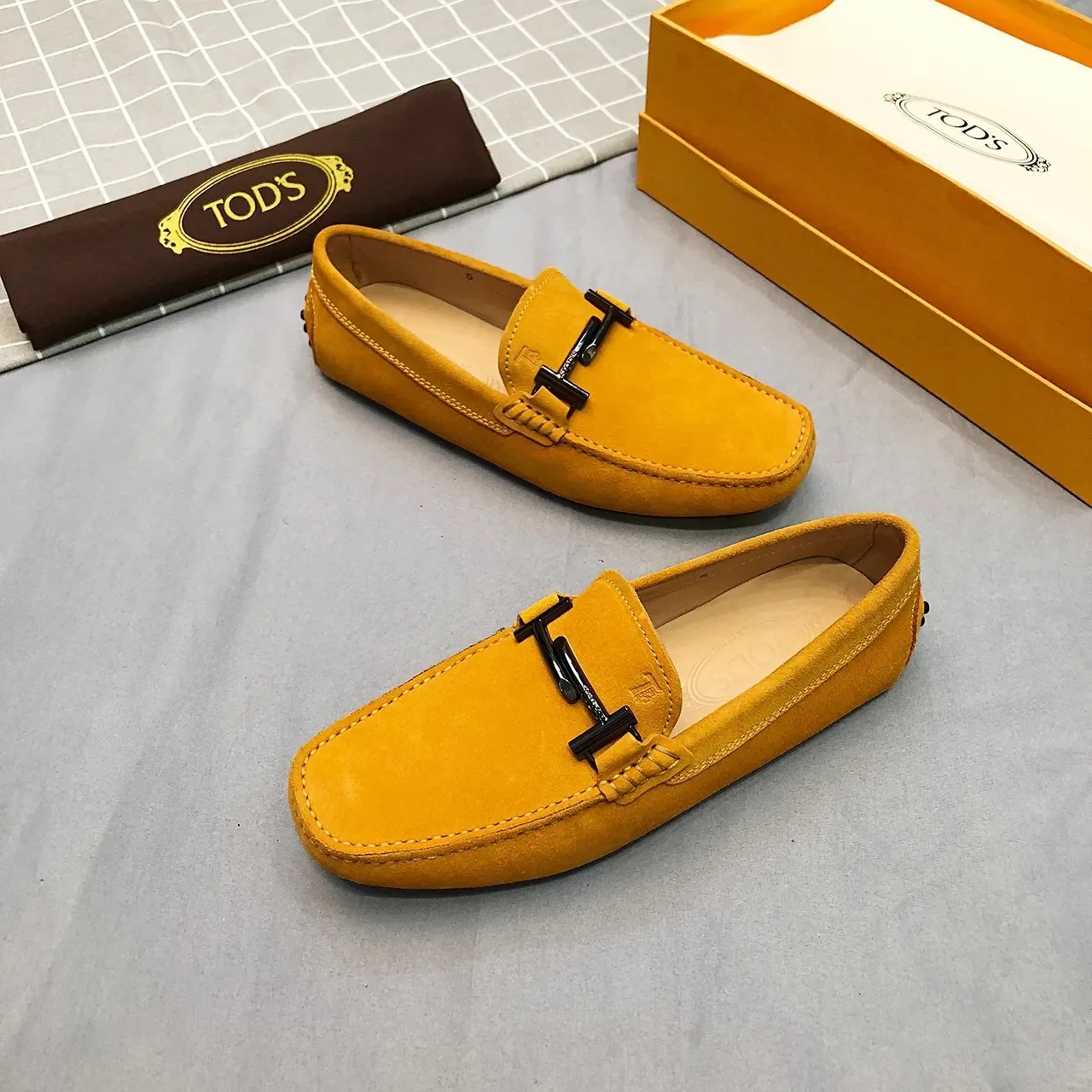 Tod's Horsebit Loafer Jaune Moutarde Suède 4