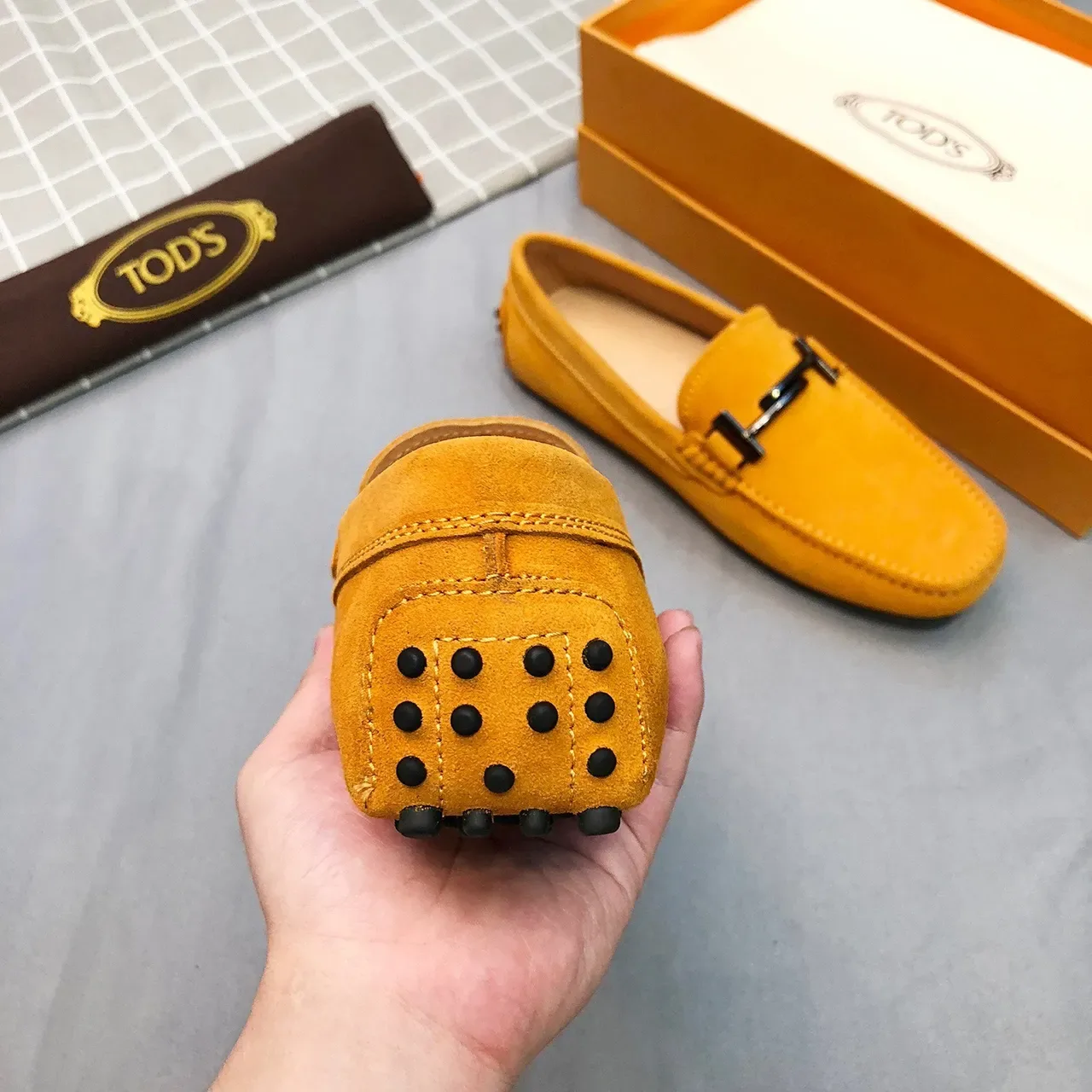 Tod's Horsebit Loafer Jaune Moutarde Suède 8