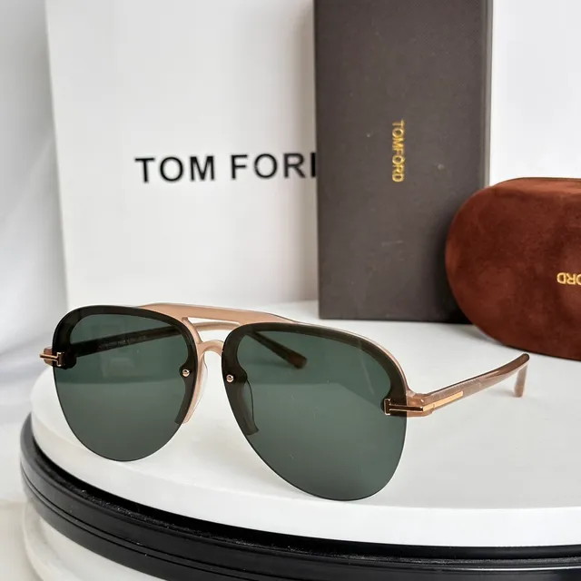 Tom Ford Double-Bar Temple Black Gold Temples Metal Inlay Sunglasses 6