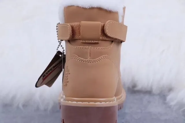 UGG Brown White Lace-Up Shearling-Lined Ankle Boots 3