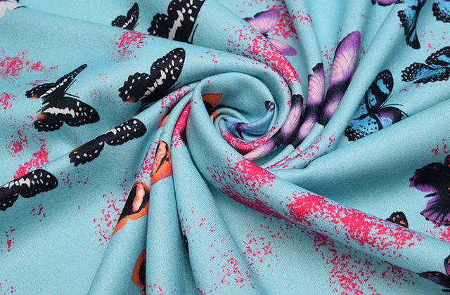 UGG Butterfly-Print Fringed Silk Scarf 4