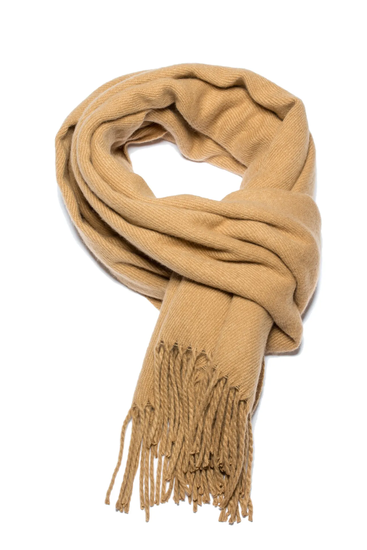 UGG Classic Beige Knitted Fringed Cashmere Scarf 4