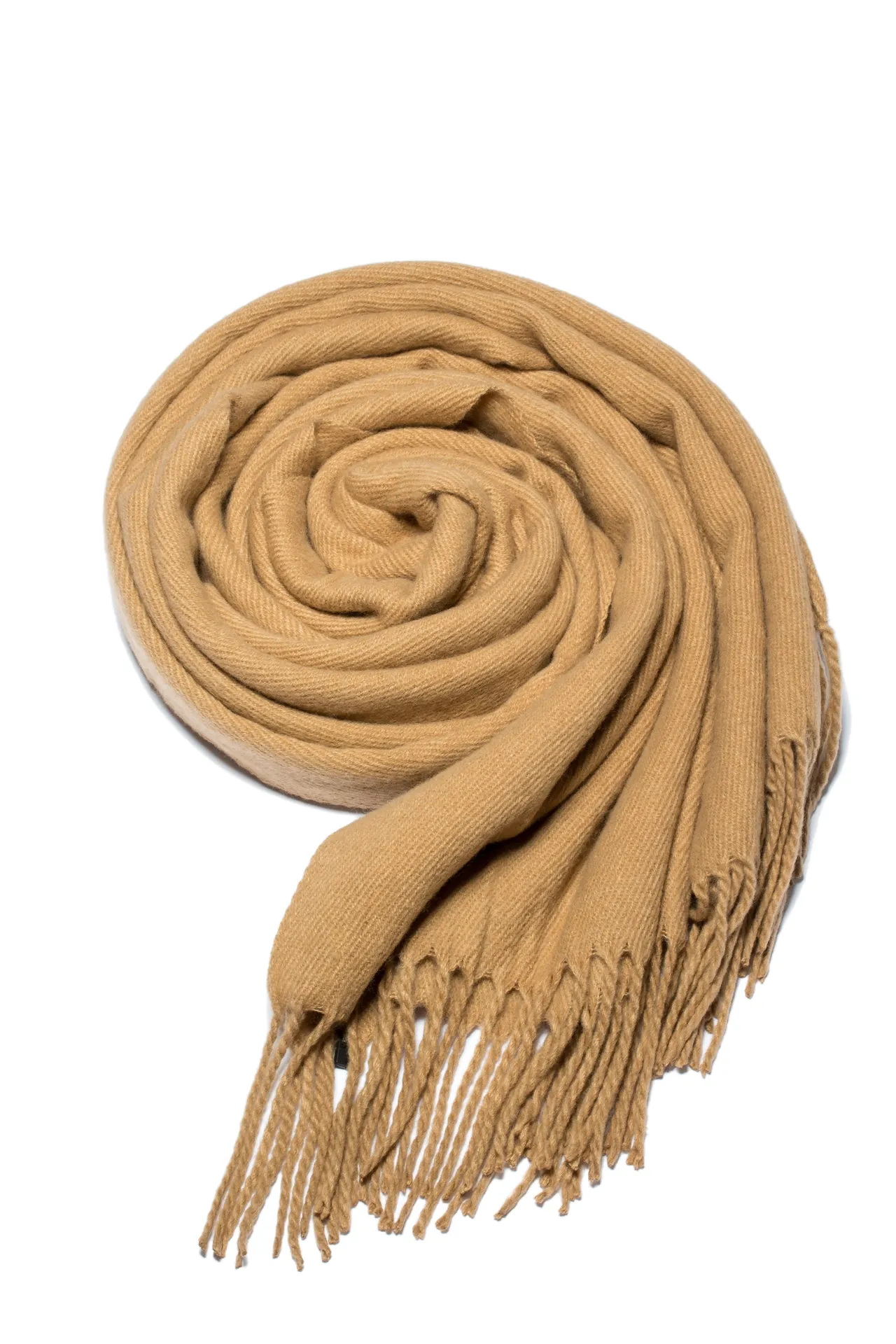 UGG Classic Beige Knitted Fringed Cashmere Scarf 5