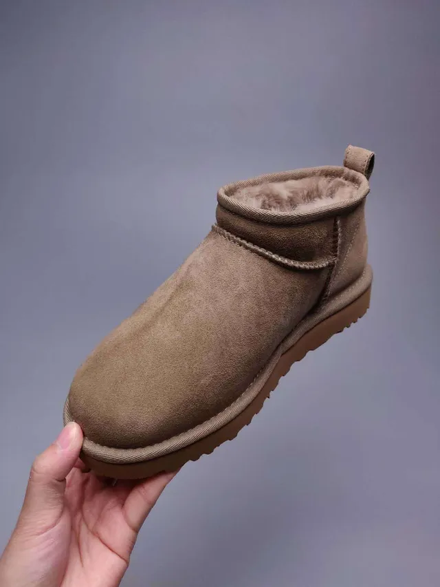 UGG Classic Mini Chestnut Suede Snow Boots 2