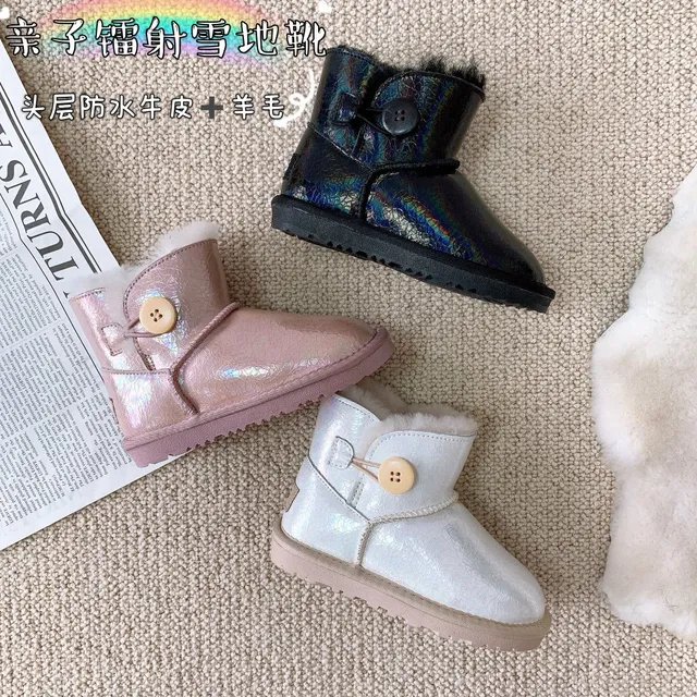 UGG Classic Mini Holographic Black Snow Boots 4