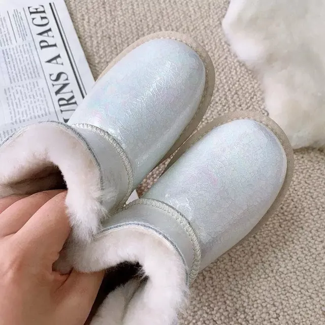 UGG Classic Mini Holographic Black Snow Boots 15