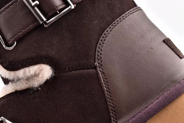 UGG Classic Mini Shearling-Lined Buckle Strap Snow Boots 4