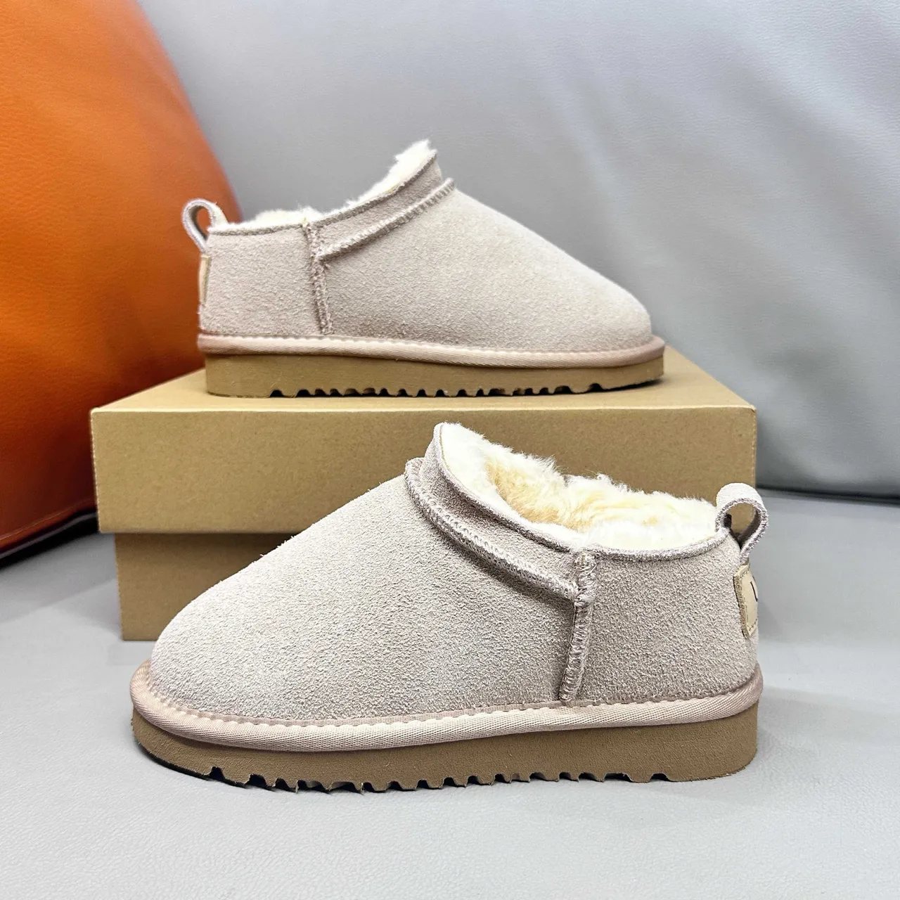 UGG Classic Short Beige Suede Shearling-Lined Snow Boots 11