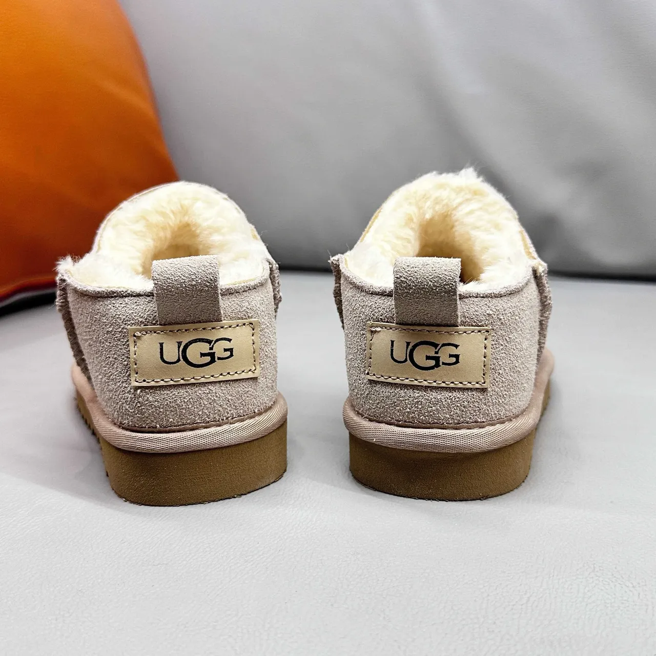 UGG Classic Short Beige Suede Shearling-Lined Snow Boots 12