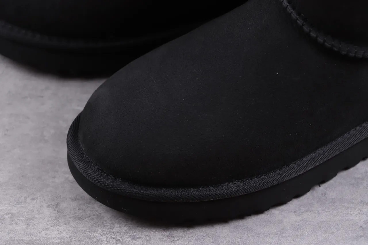 UGG Classic Tall Button Black Snow Boots 4