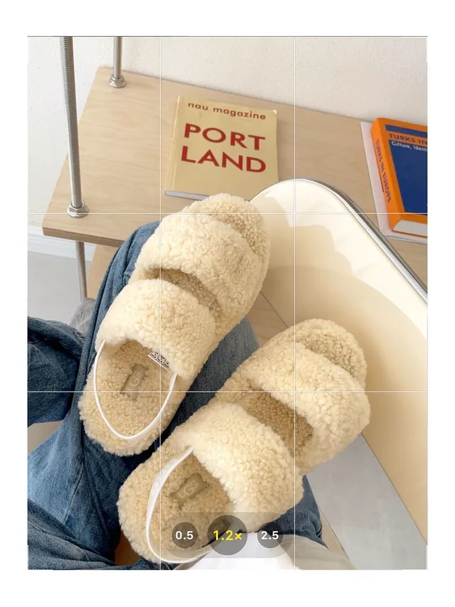 UGG Fluff Shearling Platform Slippers 3