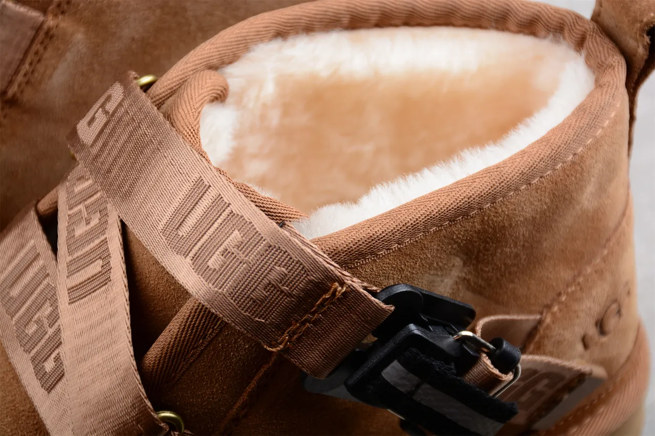 UGG Tan Suede Strap Closure Snow Boot 5