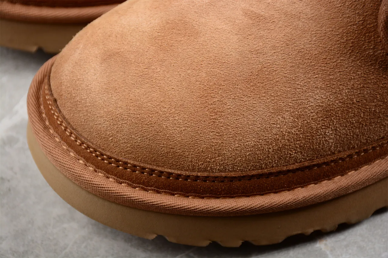 UGG Tan Suede Strap Closure Snow Boot 7