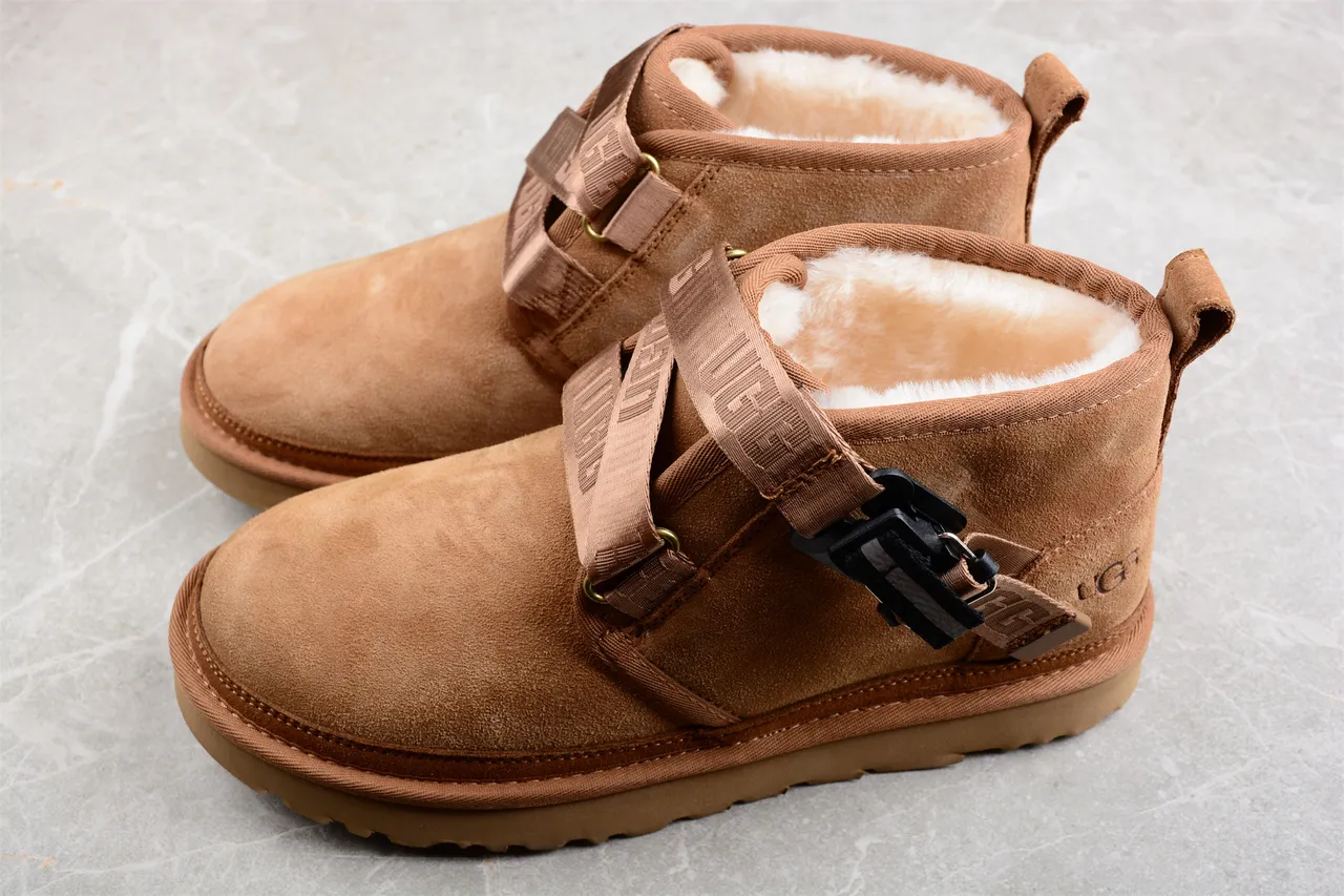 UGG Tan Suede Strap Closure Snow Boot 8