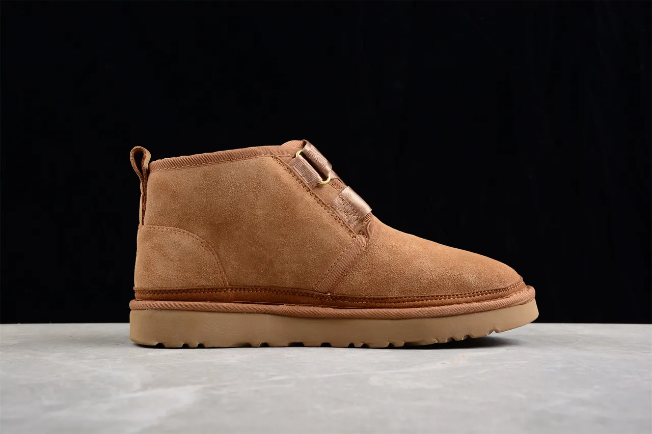 UGG Tan Suede Strap Closure Snow Boot 10