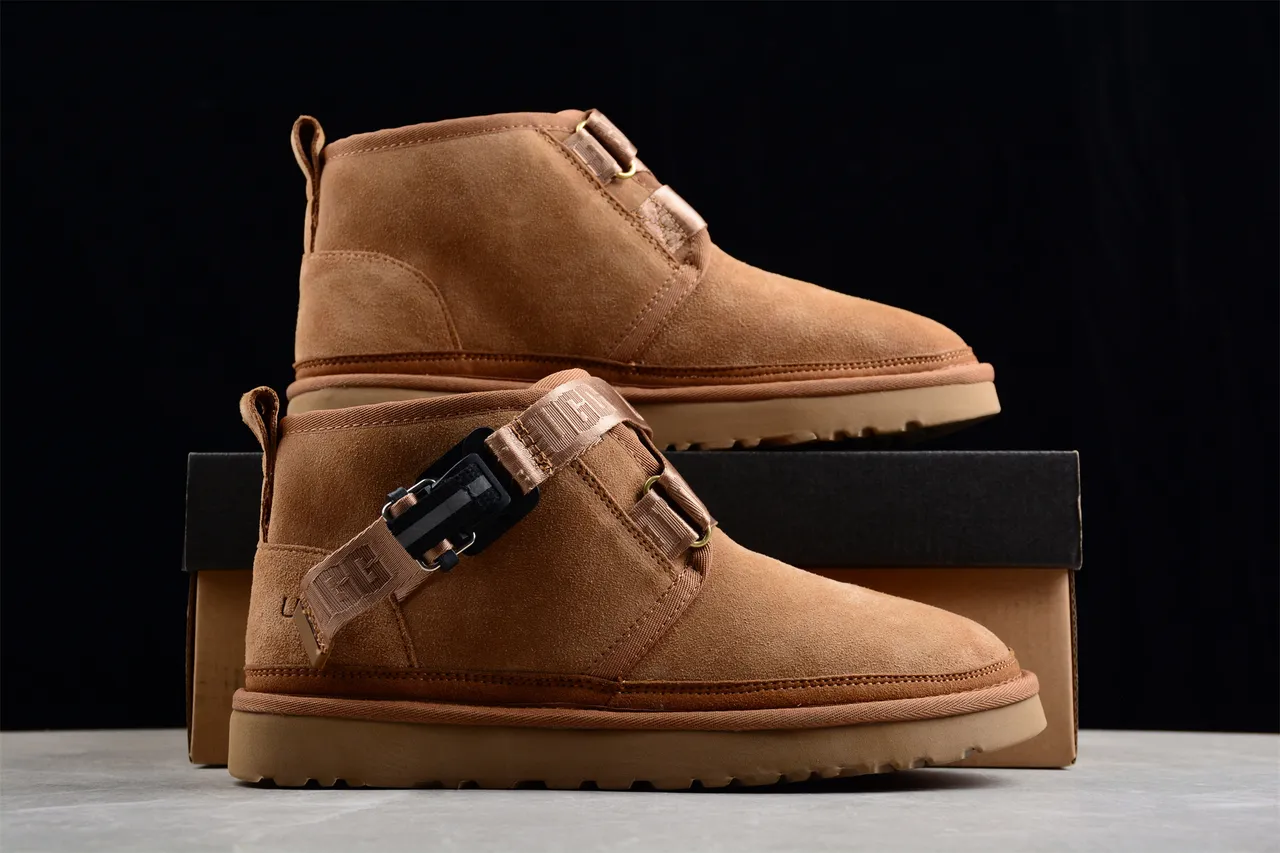 UGG Tan Suede Strap Closure Snow Boot 14