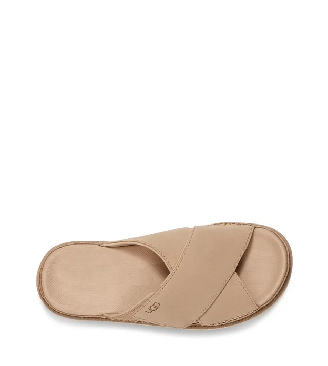 UGG Tasman Beige Suede Platform Slippers 15