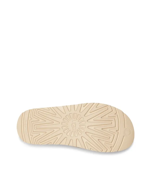 UGG Tasman Beige Suede Platform Slippers 16