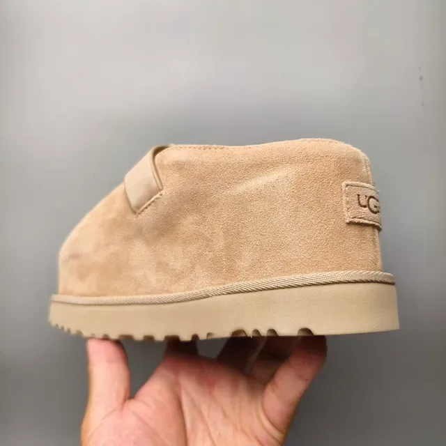 UGG Tasman Beige Suede Upper T-Strap Closure Mary Jane Shoes 4