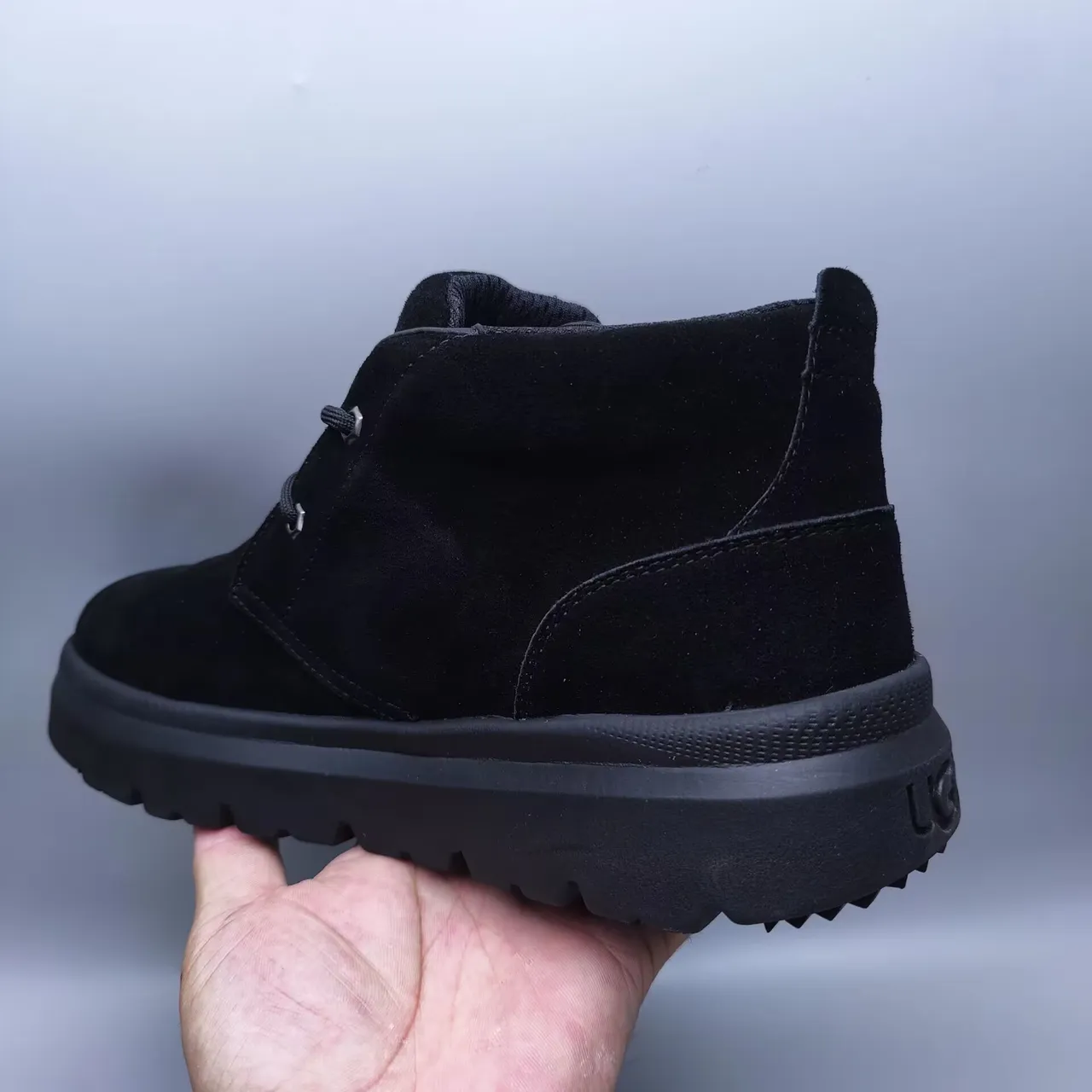 UGG Tasman Black Suede Lace-Up Ankle Boot 3