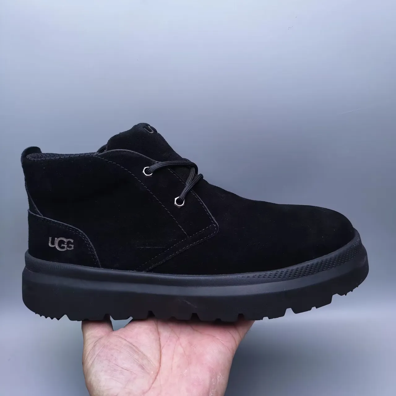 UGG Tasman Black Suede Lace-Up Ankle Boot 5