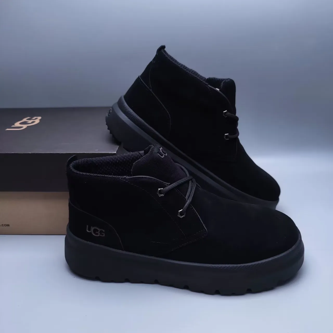 UGG Tasman Black Suede Lace-Up Ankle Boot 6