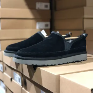 UGG Tasman حذاء لوفر أسود جلد سويدي
