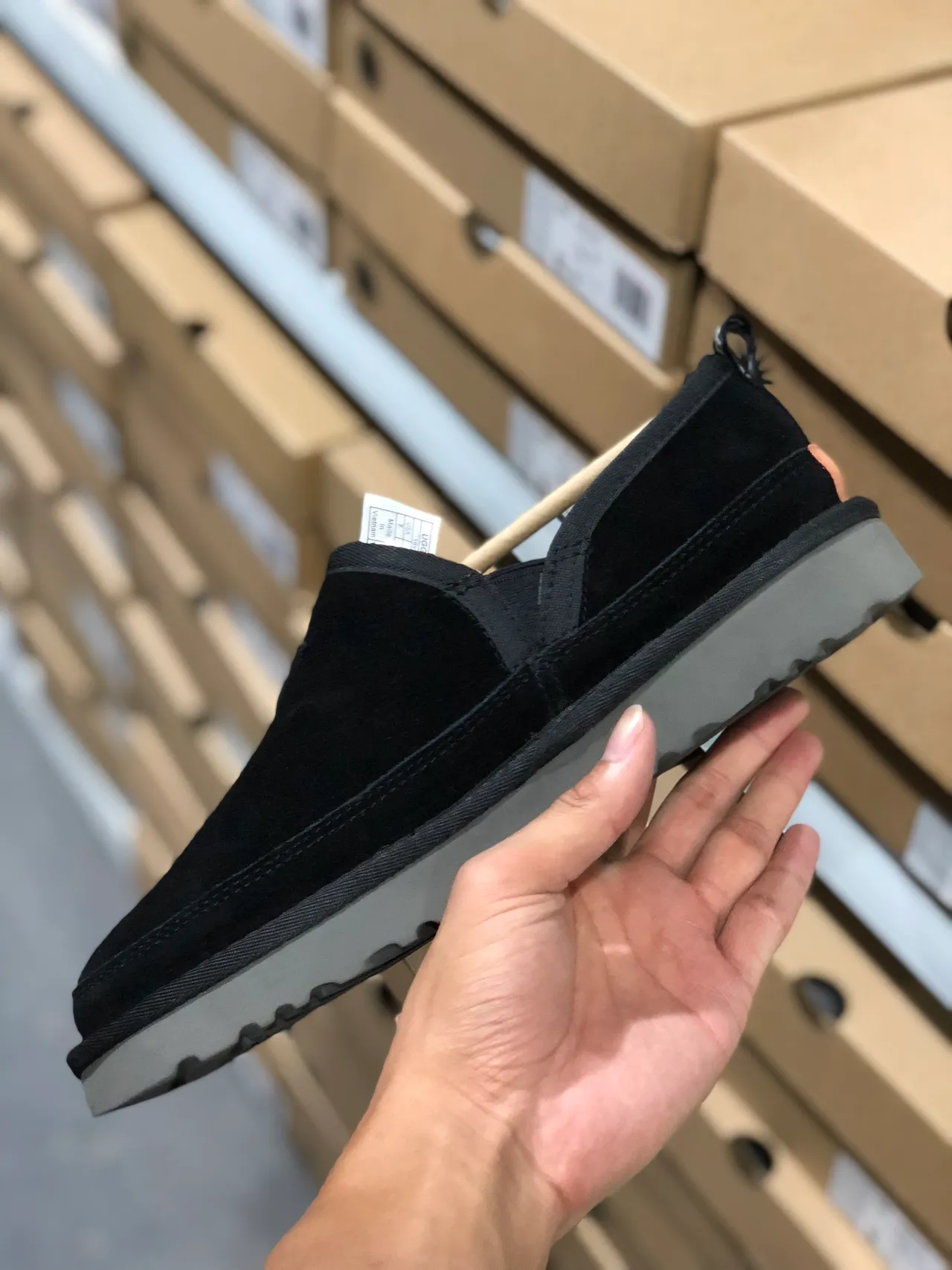 UGG Tasman Black Suede Slip-On Loafers 4