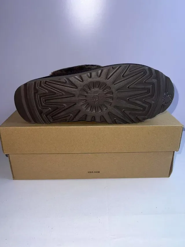 UGG Tasman Brown Shearling-Lined Platform Slipper 2