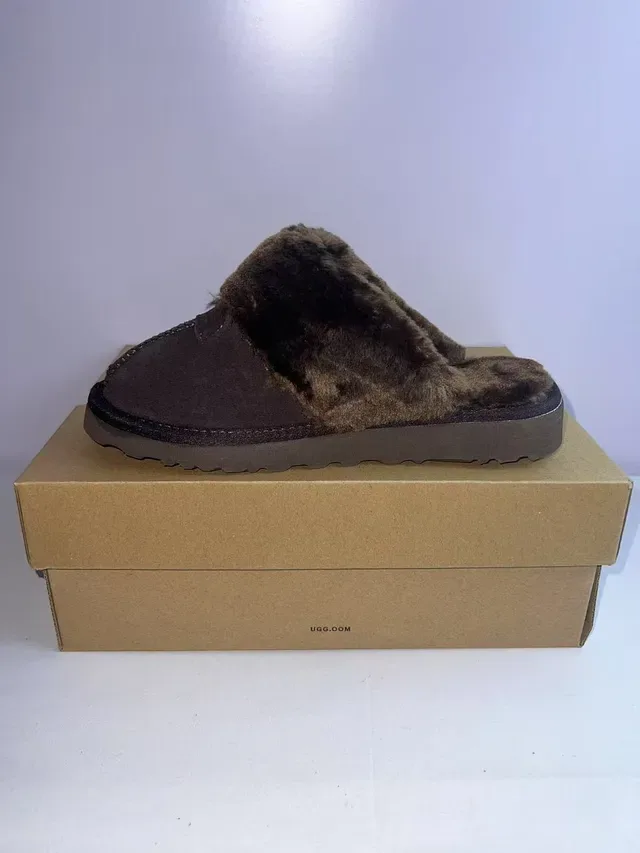 UGG Tasman Brown Shearling-Lined Platform Slipper 3