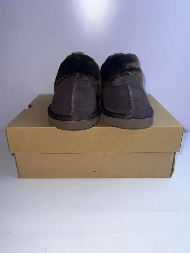UGG Tasman Brown Shearling-Lined Platform Slipper 5