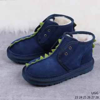 UGG Tasman Navy Green Suede Upper Shearling-Lined Snow Boots
