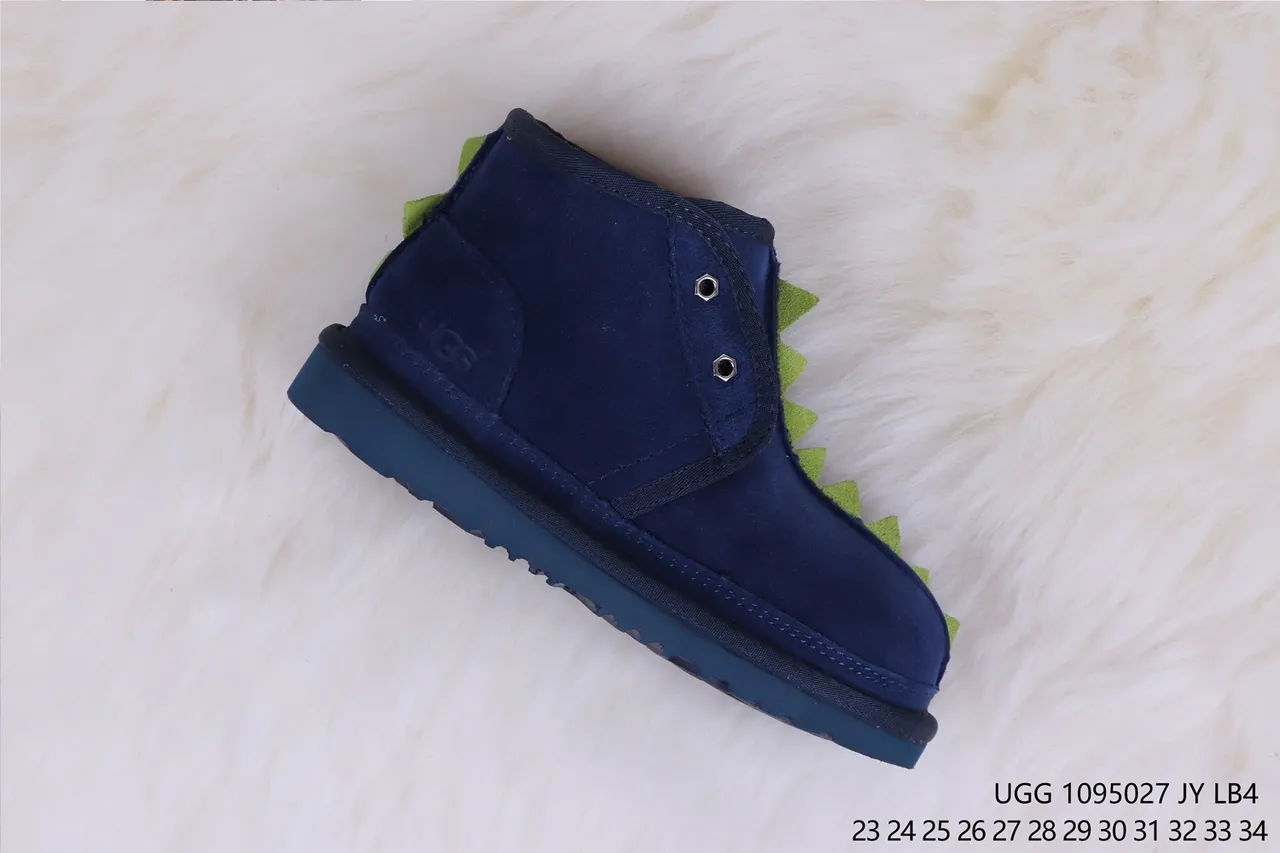 UGG Tasman 海军绿麂皮面料羊毛皮内里雪靴 6